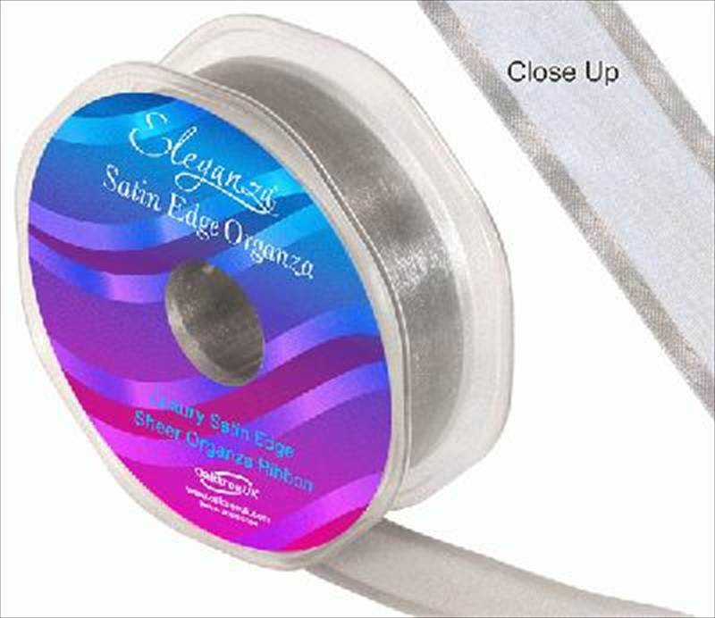 SATIN EDGE ORGANZA RIBBON BIRTHDAY WEDDING PARTY CRAFT 15MM 25MM 38MM