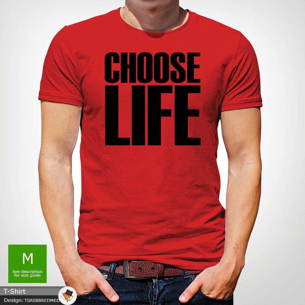 Choose Life T Shirt Wham Inspired Tee 