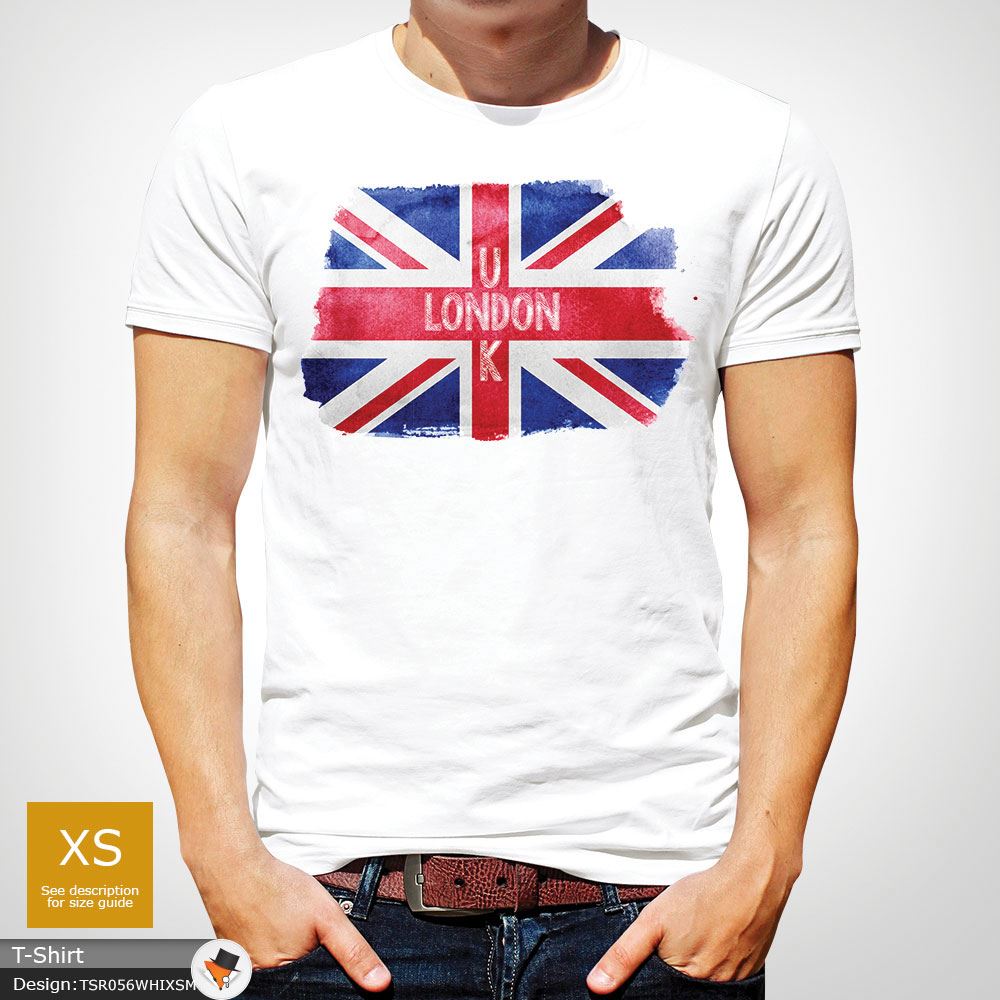 LONDON ENGLAND MENS TSHIRT TEE GREAT BRITAIN GIFT UNION JACK T SHIRT Red !