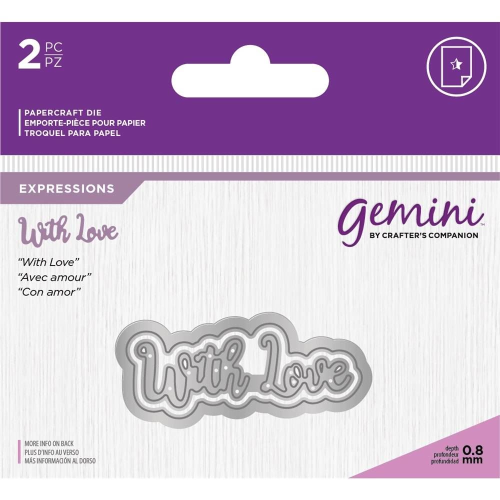 *OFFER* Gemini Essentials Only Mini Words Text Collection Craft Cutting Dies!