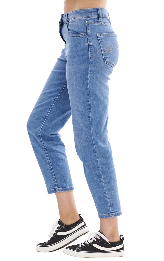 Señoras Pantalones Vaqueros cultivos recortada pantalones de bolsillos de la curva de vacaciones
