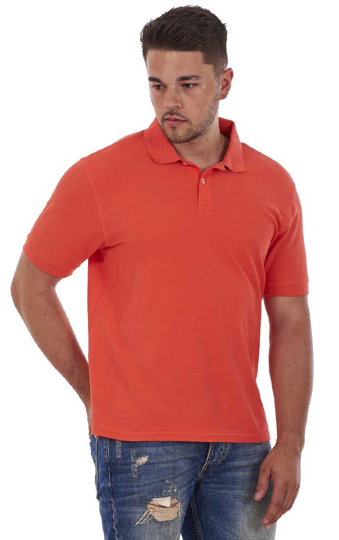 Men/'s ex faMouS store Pure Cotton Plain Top Short Sleeve Polo Tee T-Shirt