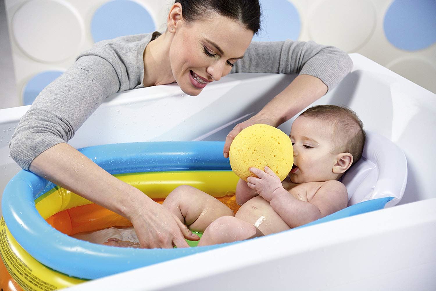 Baby Inflatable Rainbow Go /& Grow Activity Gym Friendly Animals Play Mat Kids