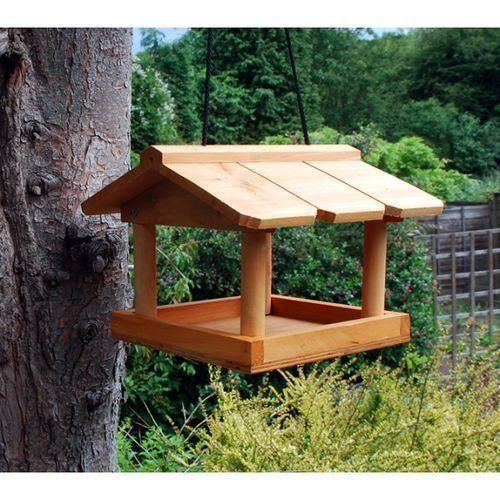 Big money off deals for 2 Hanging wooden bird table from kingfisher 3 or 4.