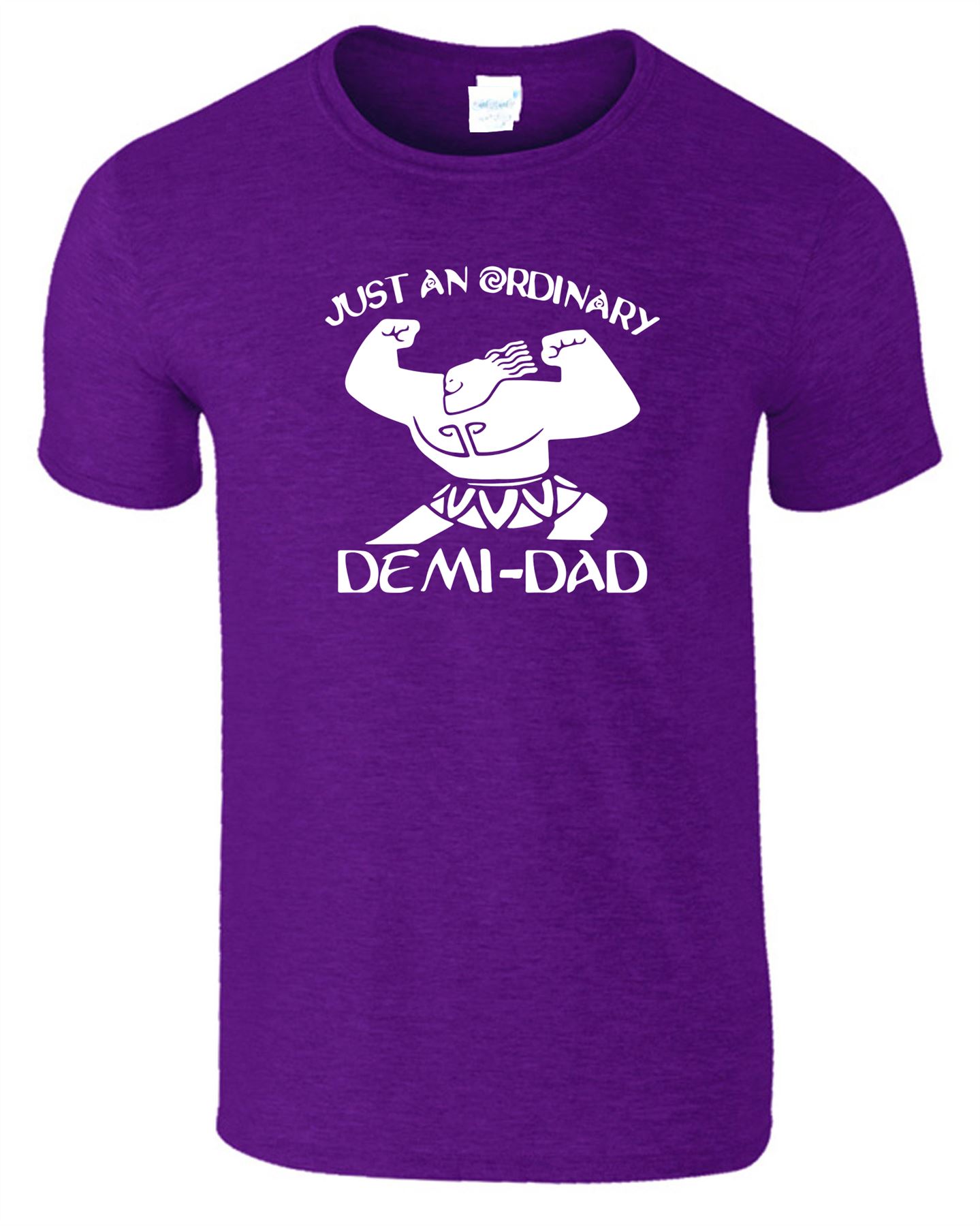 Just An Ordinary Demi-Dad Mens Moanna T-Shirt Fathers Day Gift Top Tee T Shirt