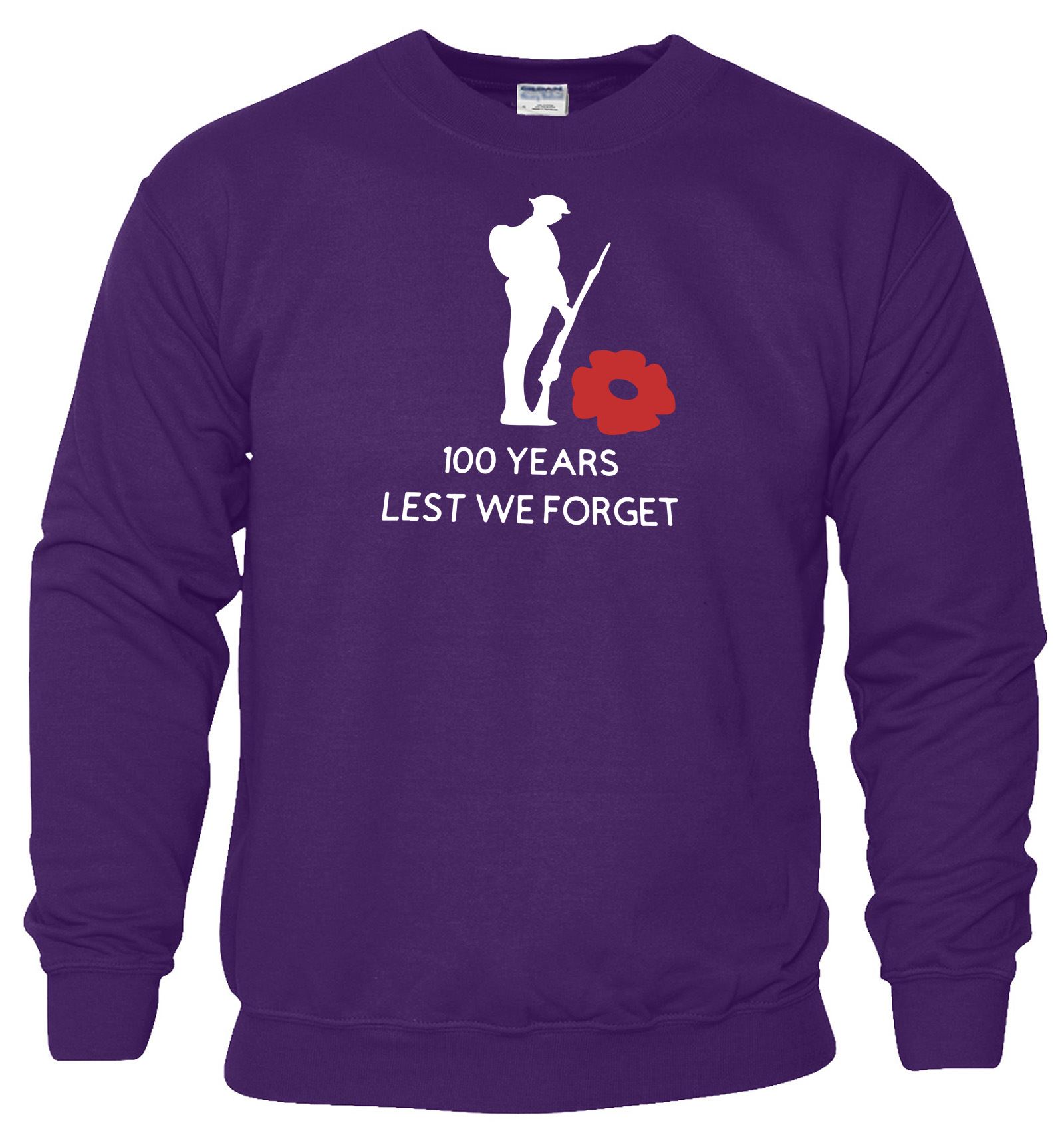 Lest We Forget Mens Kids Sweat Brave Soldiers Remembrance Day Boys SweatShirt