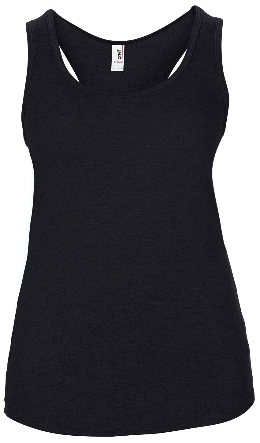 ANVIL Womens Tri-blend Racerback Tank Top Girls Soft Sleeveless Athletic Vest