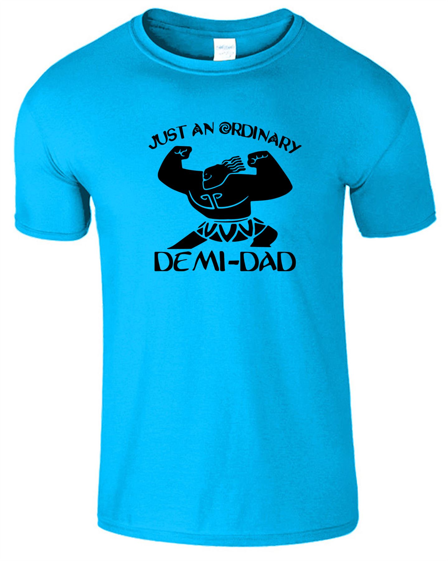 Just An Ordinary Demi-Dad Mens Moanna T-Shirt Fathers Day Gift Top Tee T Shirt