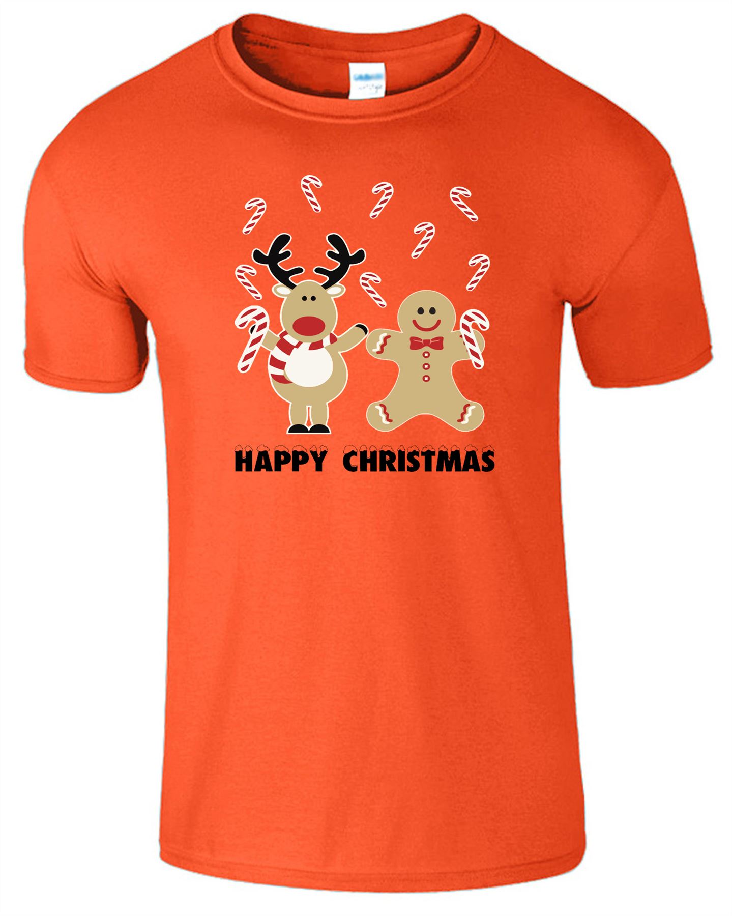 Happy Christmas Cookie Mens Kids T-Shirt Reindeer Xmas Festive Novelty T Shirt