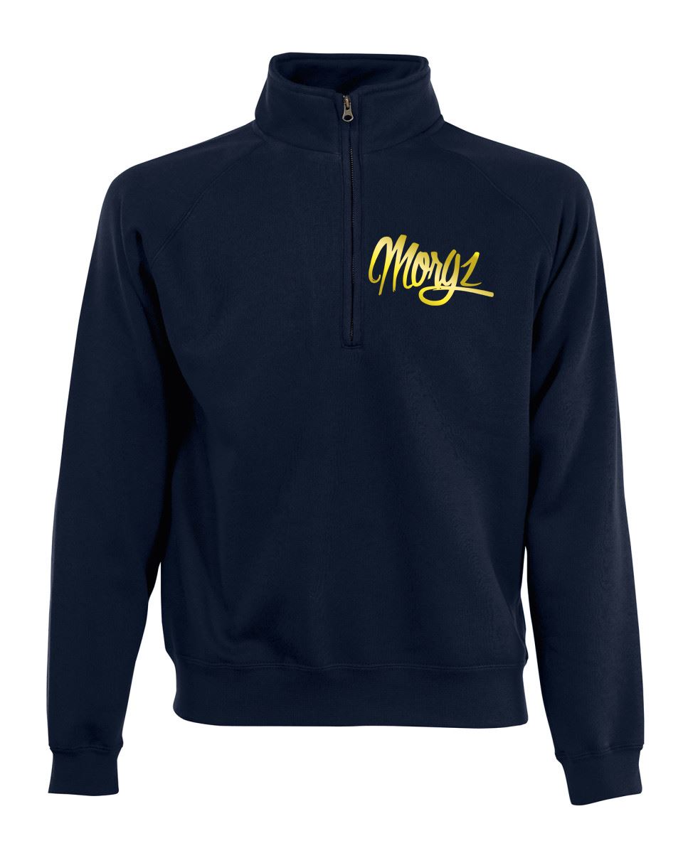 Morgz Half Zip Fleece Inspired Gaming Youtuber Jumper Sweater Gift Top Hoodie