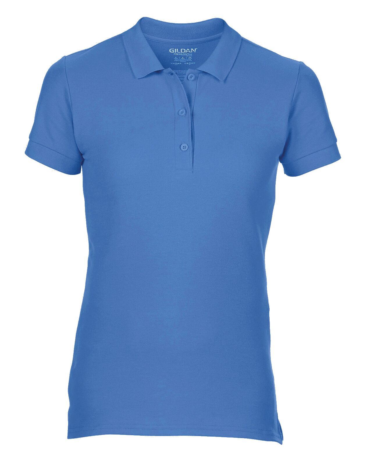 Gildan Premium Cotone Doppio Polo in Sport Donna Polo T-shirt Top Da Donna Workwear