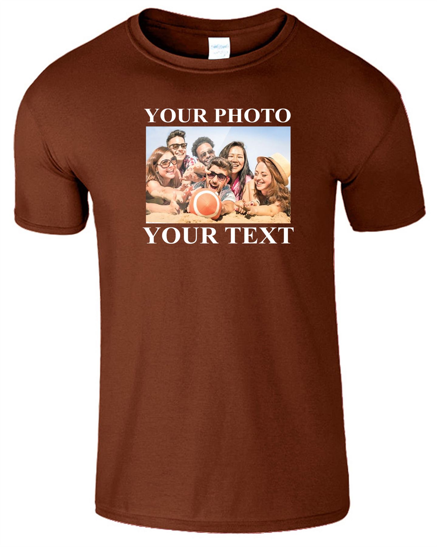 Personalised Photo Image Text Kids T-Shirt Custom Printed Girls Boys Gift Tshirt