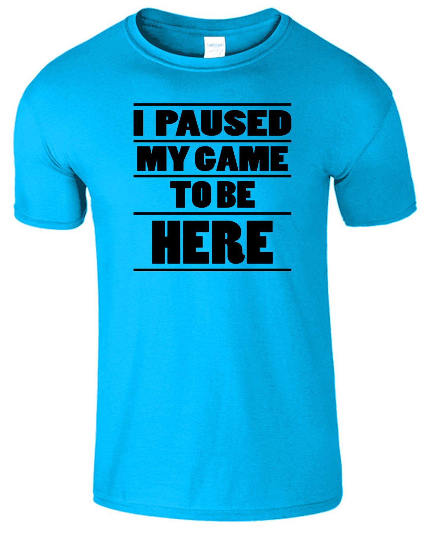 I Paused My Game To Be Here Kids Tshirt Gaming Xmas Christmas Boys Girls Tee