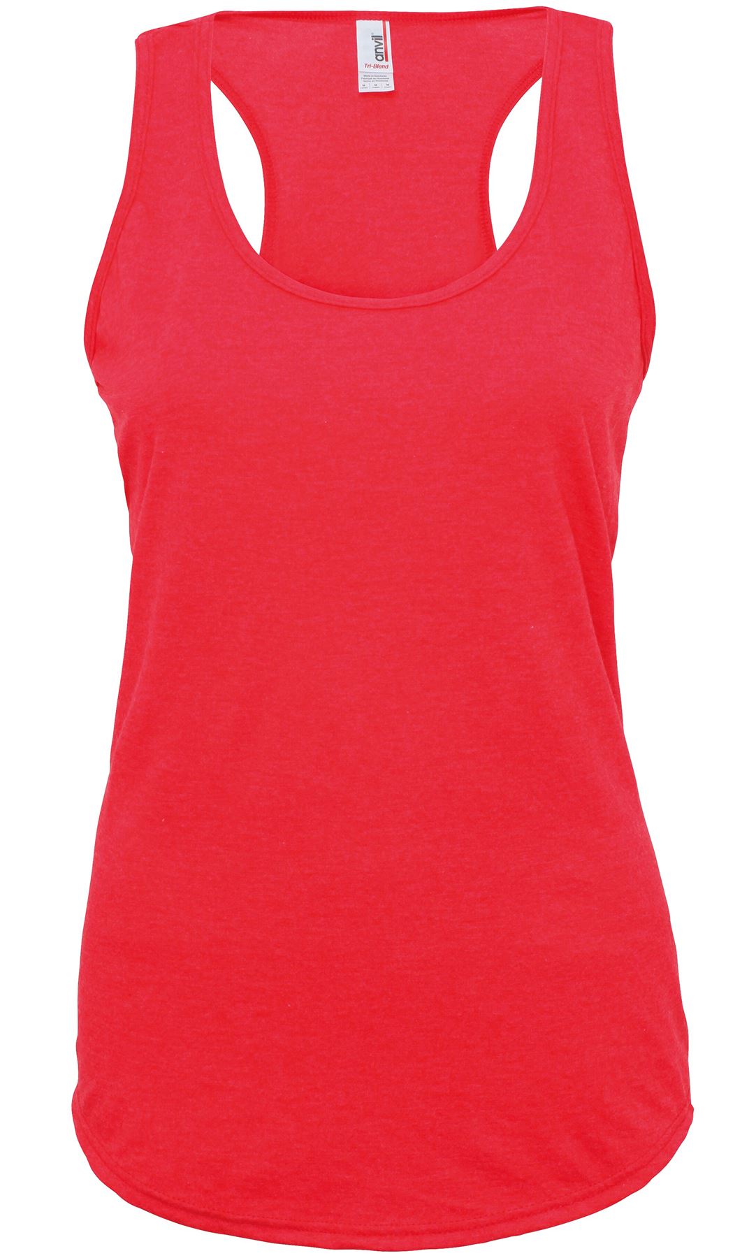 ANVIL Womens Tri-blend Racerback Tank Top Girls Soft Sleeveless Athletic Vest