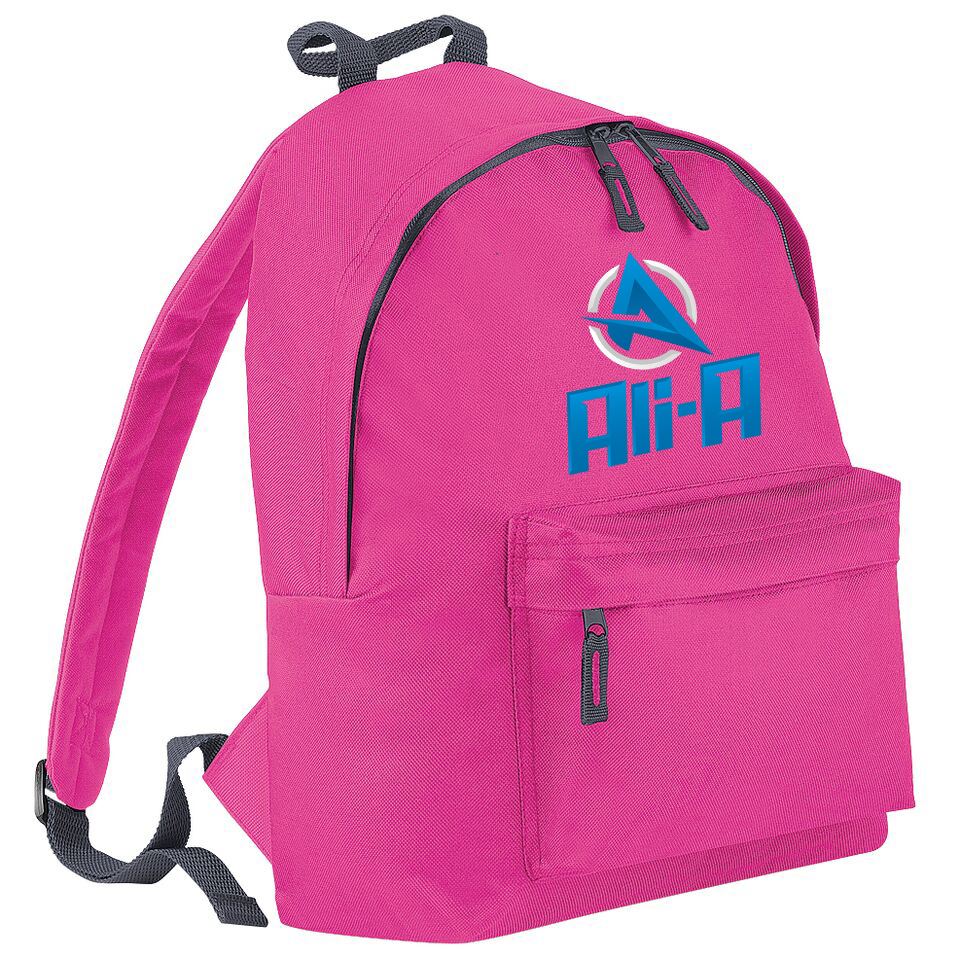 A For Ali Kids Backpack Great For School Youtuber Adult Girls Boys Funny Bag