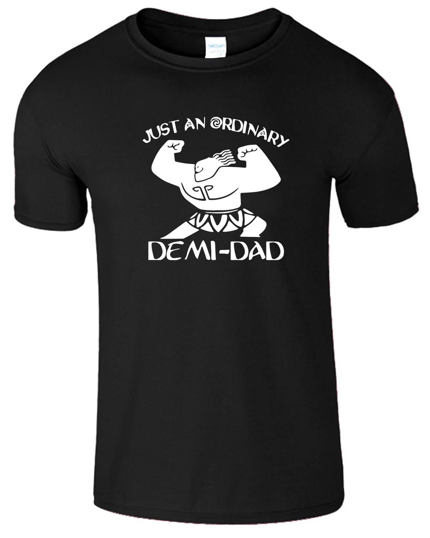 Just An Ordinary Demi-Dad Mens Moanna T-Shirt Fathers Day Gift Top Tee T Shirt