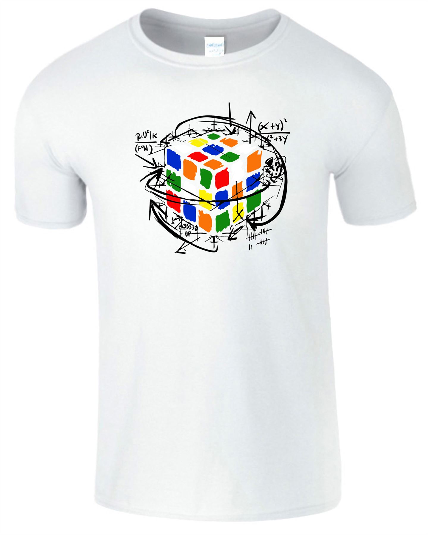 Rubik/'s Cube Equations Mens Kids Tshirt Funny Retro Puzzle Cooper Tee Top TShirt