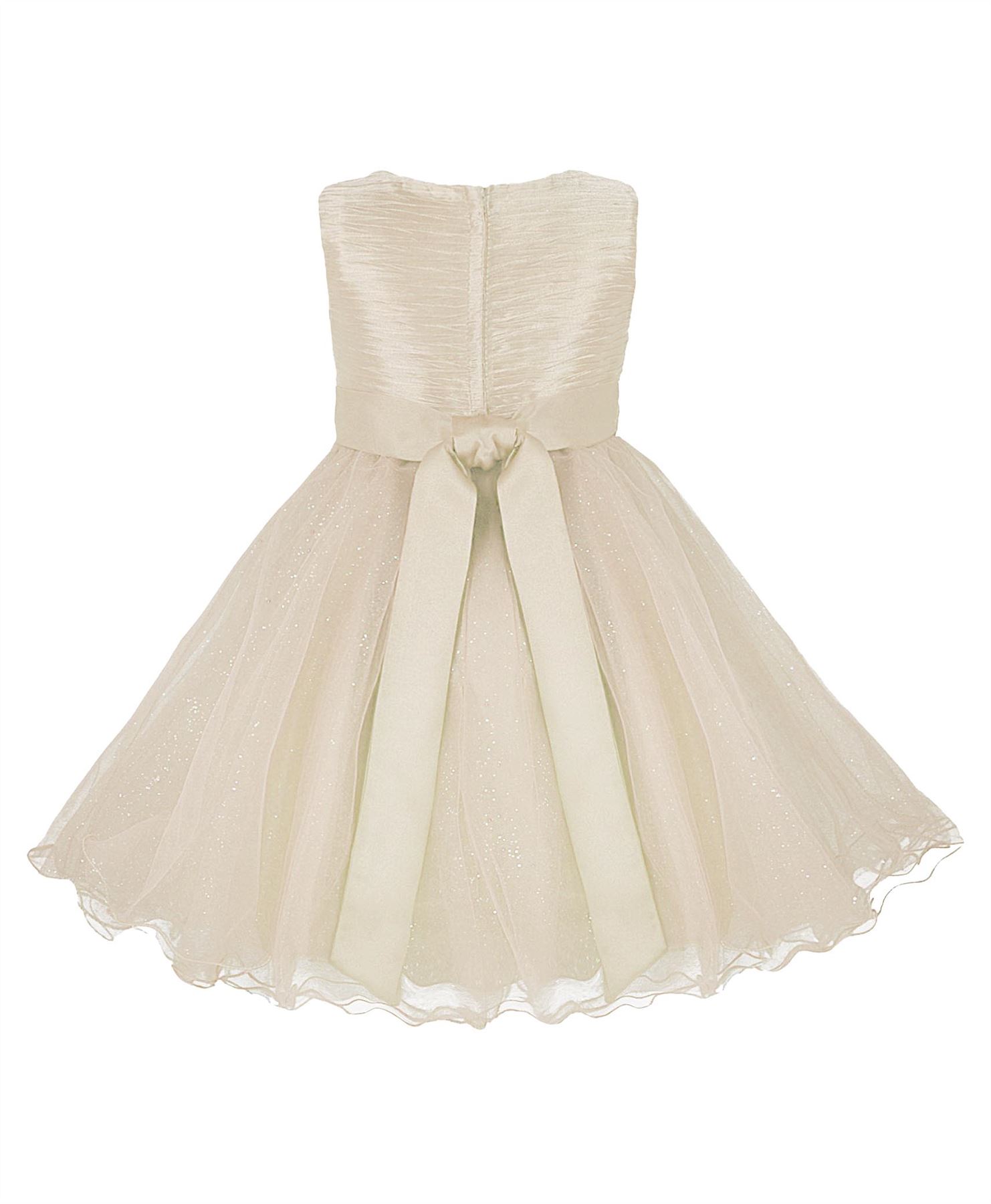 GIRLS FLOWER WEDDING TULLE PARTY BOW DETAIL DRESS PAGEANT BRIDESMAID 2-12 Y