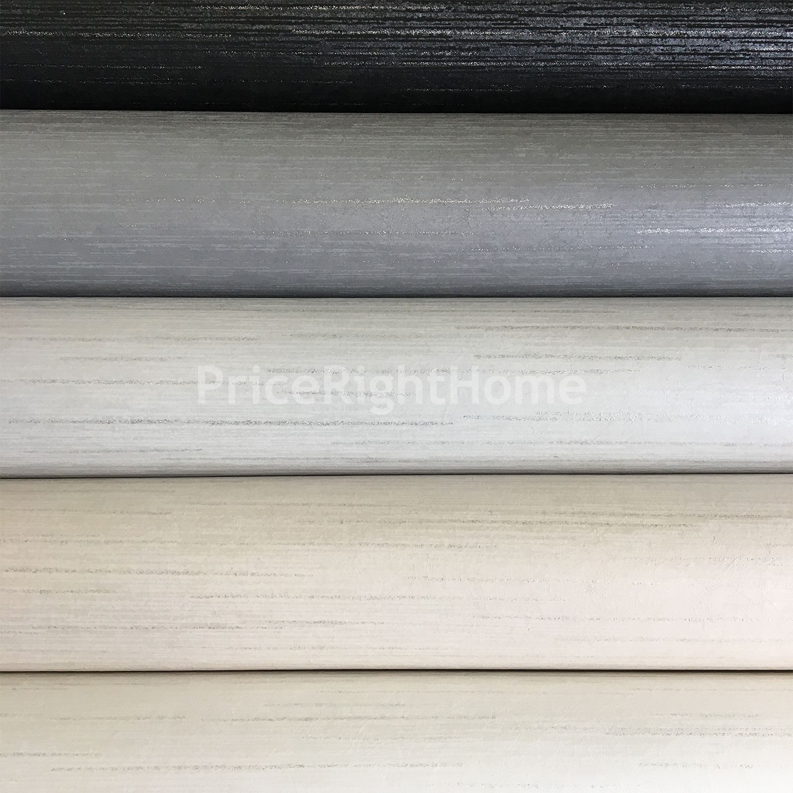 P S Papel pintado floral Opal con función de Brillo destacados Negro Gris Crema Pared