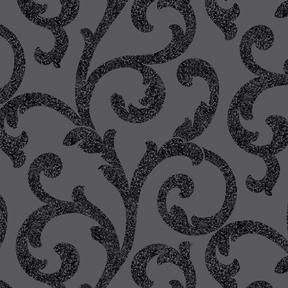ARTHOUSE GLITTERATI BLACK WALLPAPER GLITTER FEATURE WALL PLAIN STRIPE SCROLL