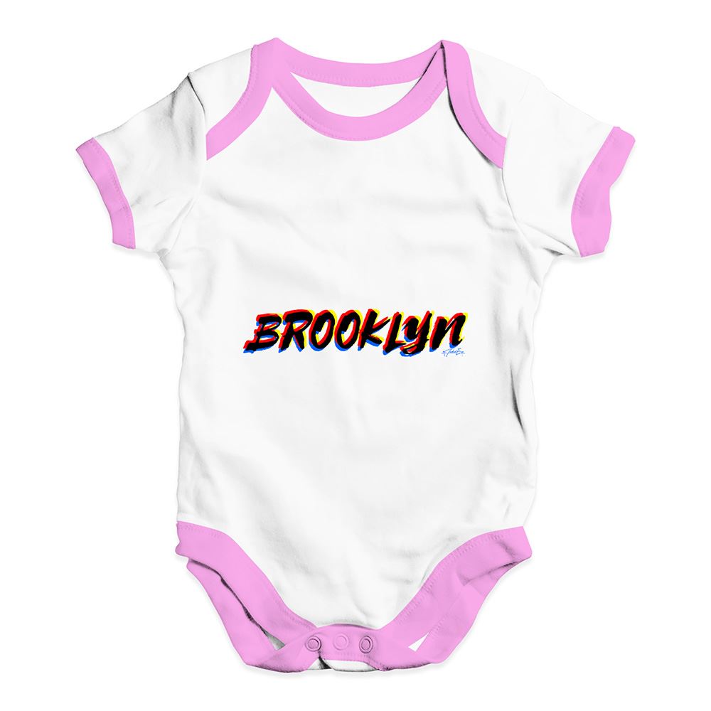 Twisted Envy Brooklyn Baby Unisex Funny Baby Grow Bodysuit