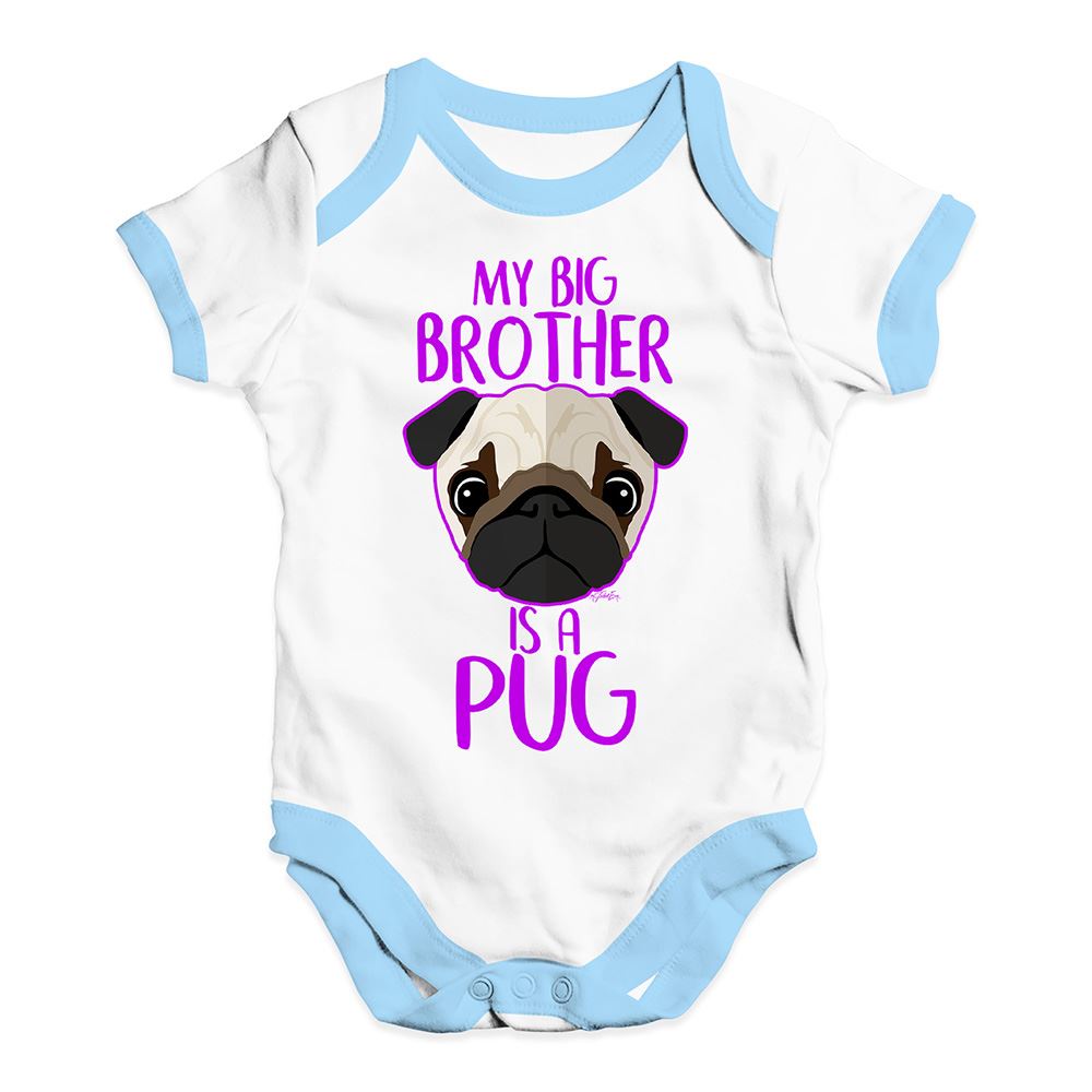Personalised My Sibling Is A Pug Baby Unisex Funny Baby Grow Bodysuit Home Garden Baby Essentials Suneducationgroup Com