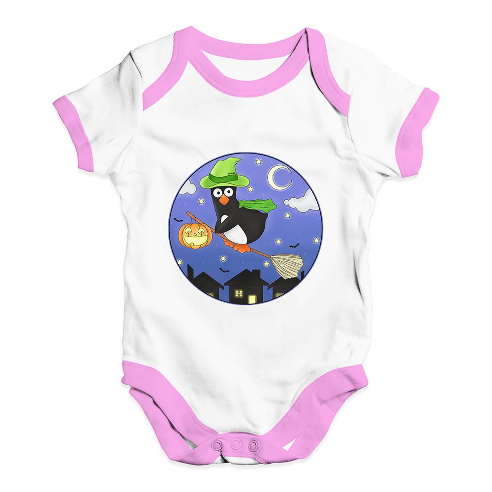 Halloween Witch Guin The Penguin Baby Unisex Funny Baby Grow Bodysuit