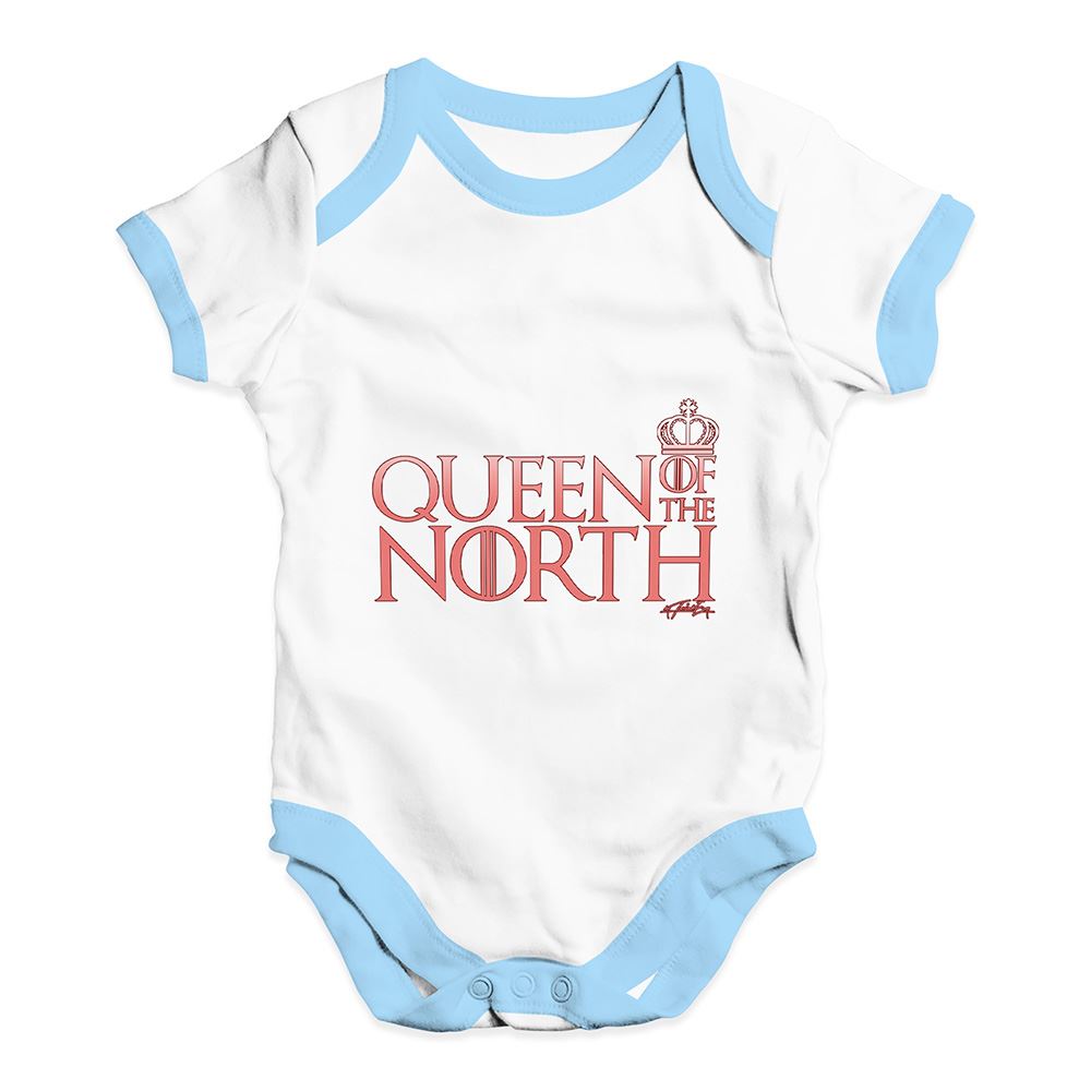 Twisted envy queen of the north couronne bébé unisexe drôle bébé grandir body