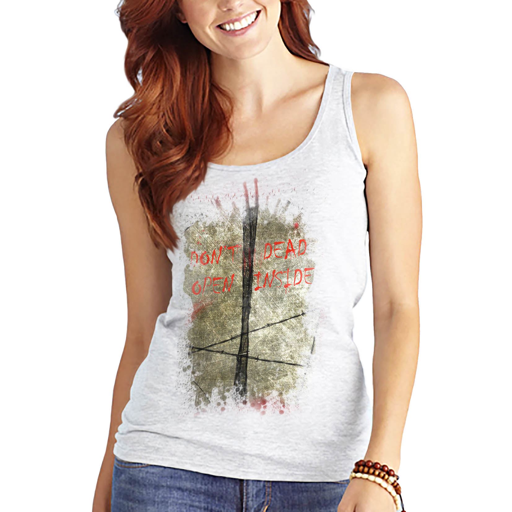 Women/'s Don/'t Open Dead Inside Zombie Gaming Tank Top