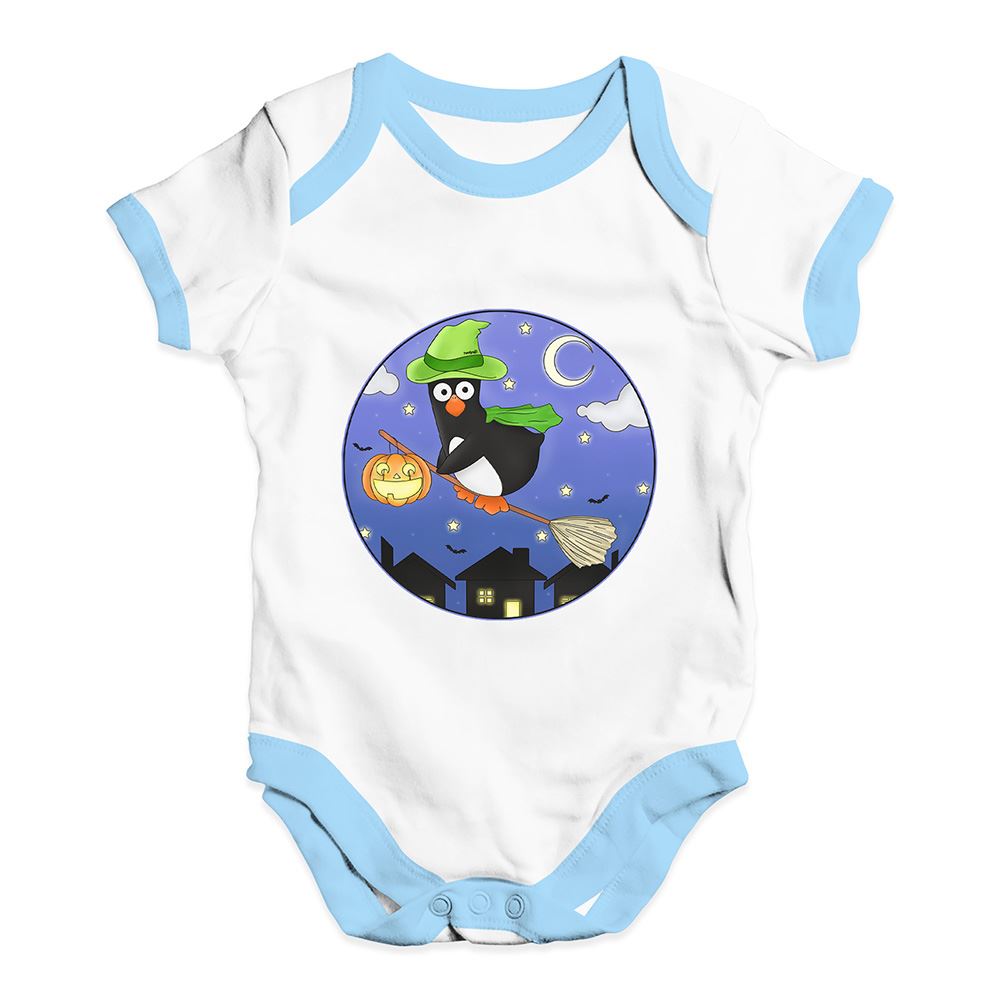 Halloween Witch Guin The Penguin Baby Unisex Funny Baby Grow Bodysuit