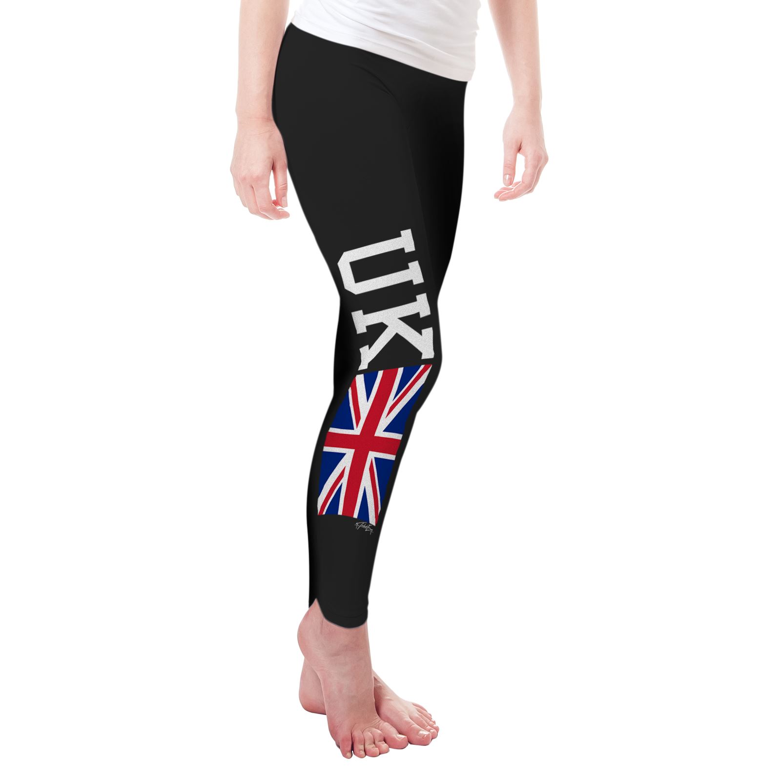 Twisted Envy UK Union Jack Flag Women/'s Funny Leggings