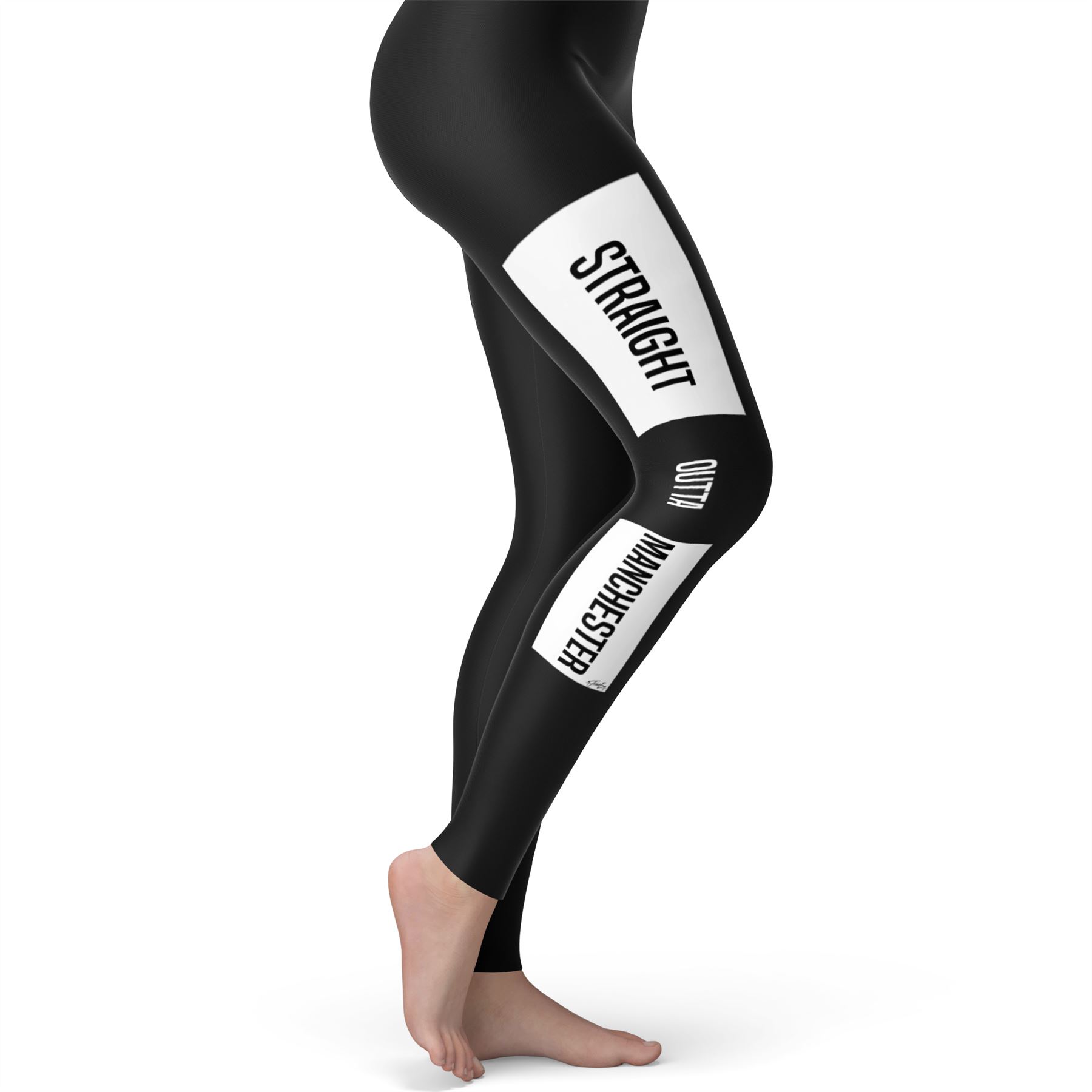 Twisted Envy Straight Outta Manchester Women/'s Funny Leggings