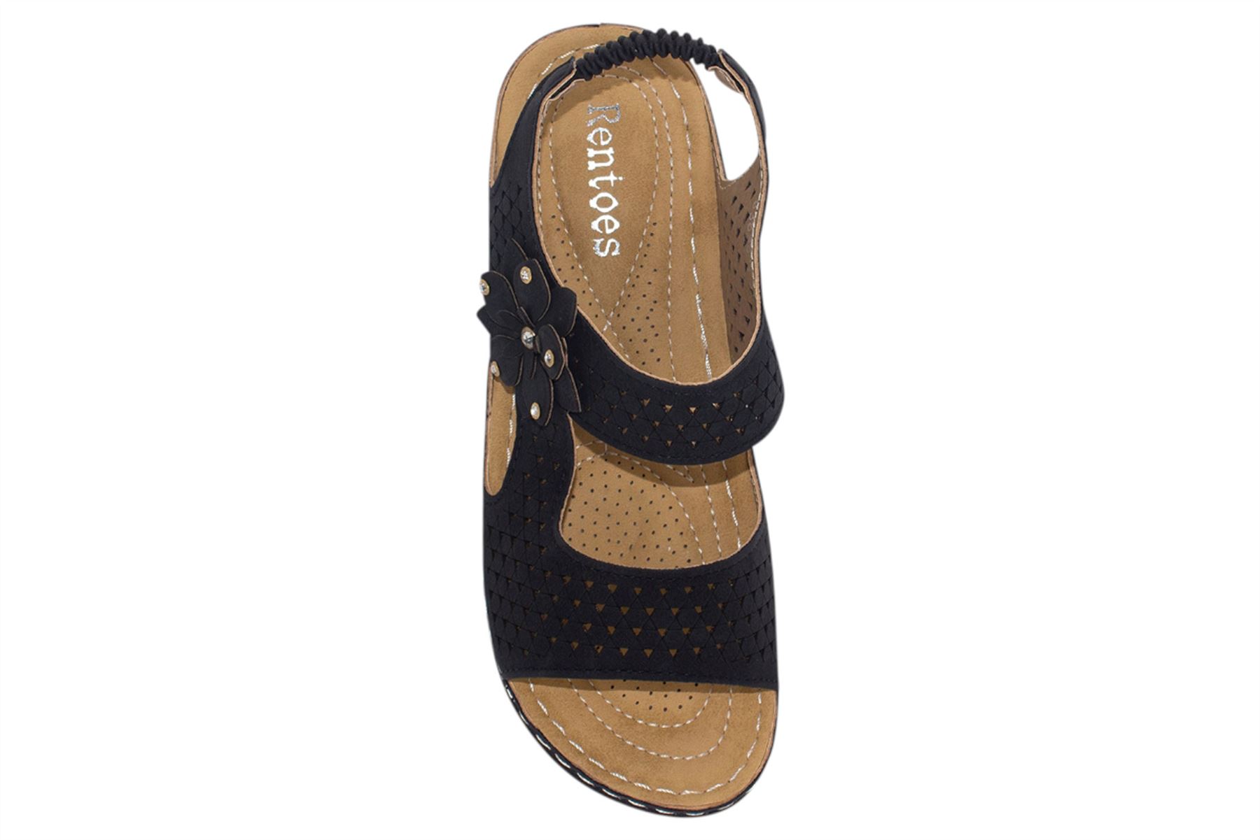 Womens Wedge Heel Sandal Ladies Comfort Cushion Strapy Summer Beach Casual Wear
