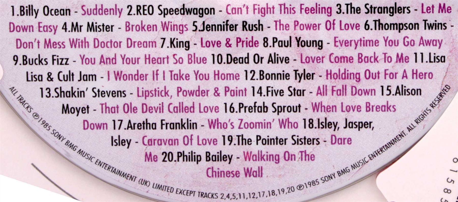 Anniversary or Birthday Gifts Hit Music CD /& Greeting Card 1980/'s any year