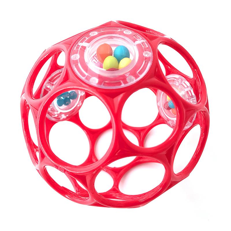 Oball 4/" avec 3 hochetsrend Fun Sound quand bébé Shakes BallPlaytime Jouet