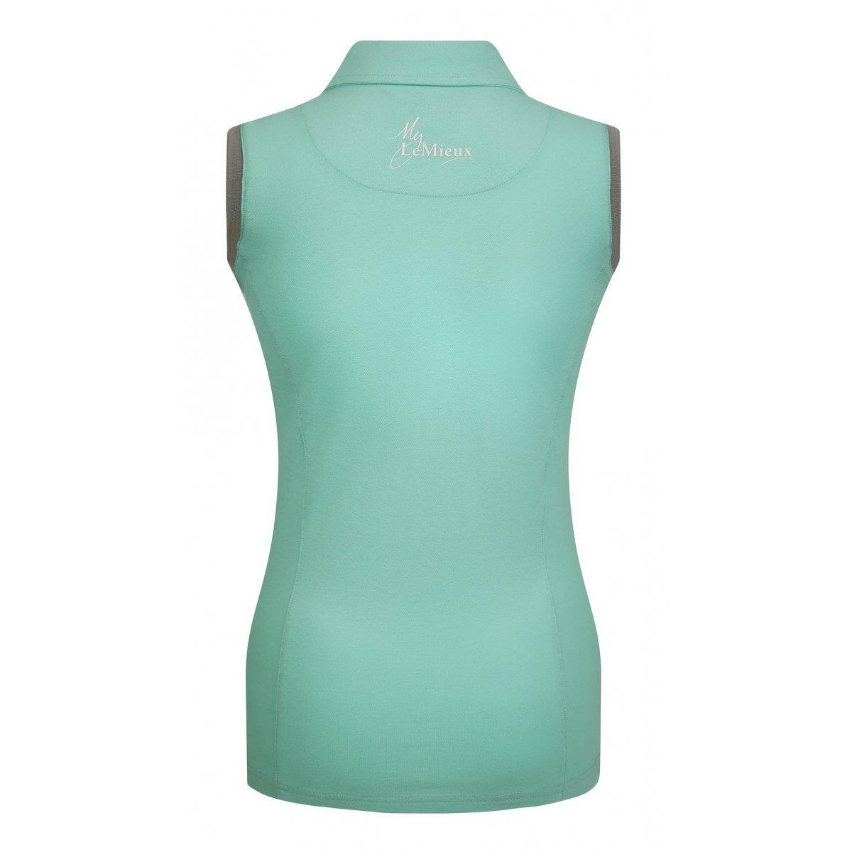 My LeMieux Sleeveless Polo Shirt Technical Wicking Stretch Top