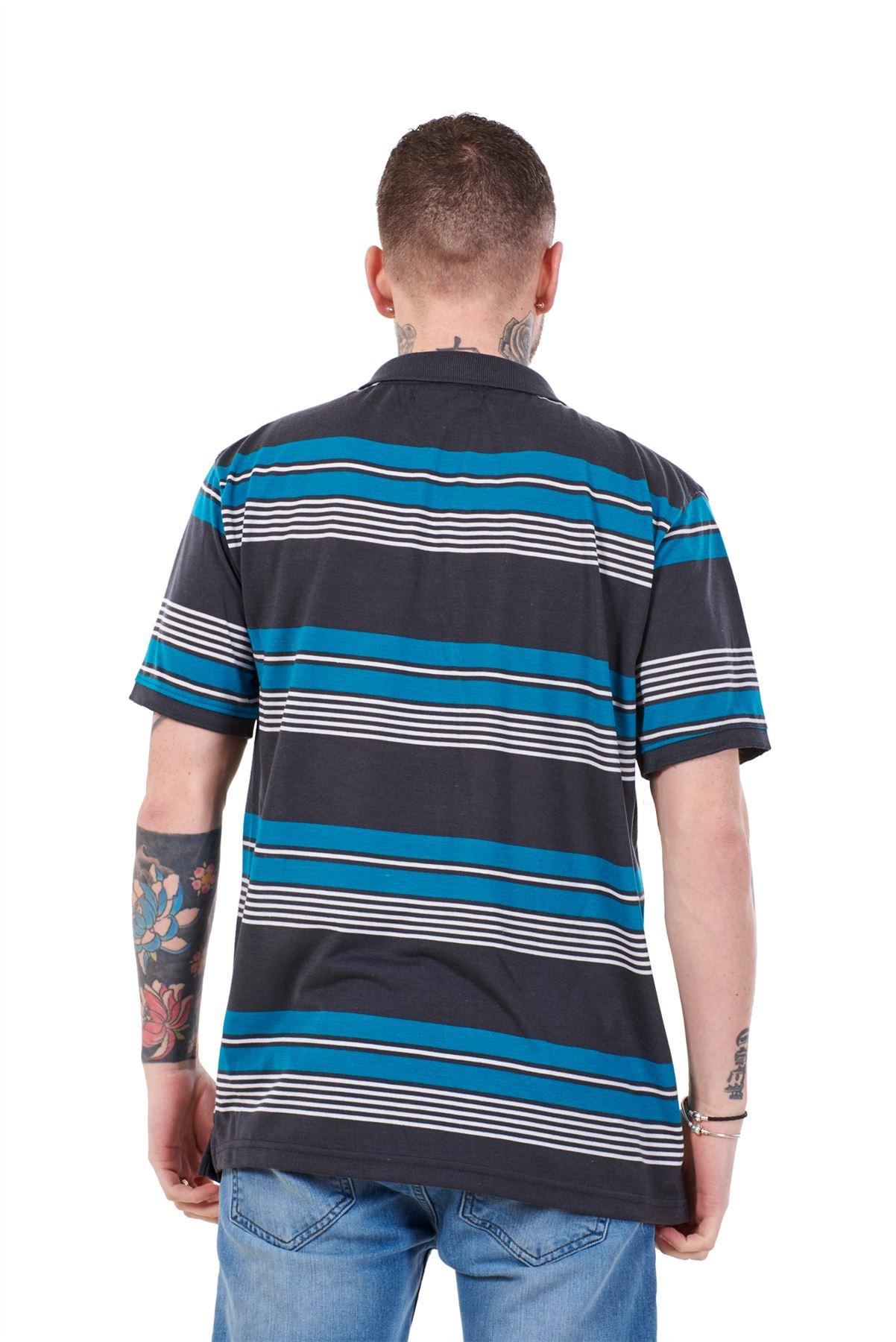 Camisas Prendas para el torso Informales Para hombres a Rayas Regular Fit Tees Clásico Camisetas Negro S a XXL