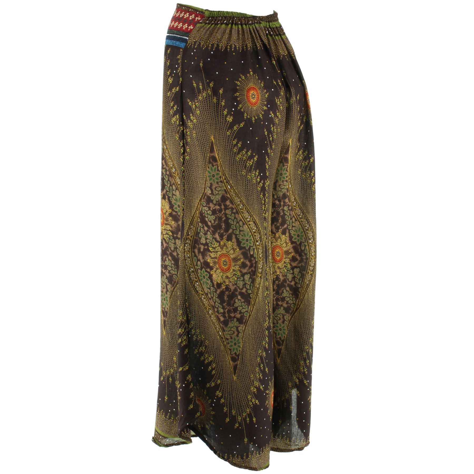 Thai Trim Trousers Siesta Ladies Baggy Cropped womens Pants
