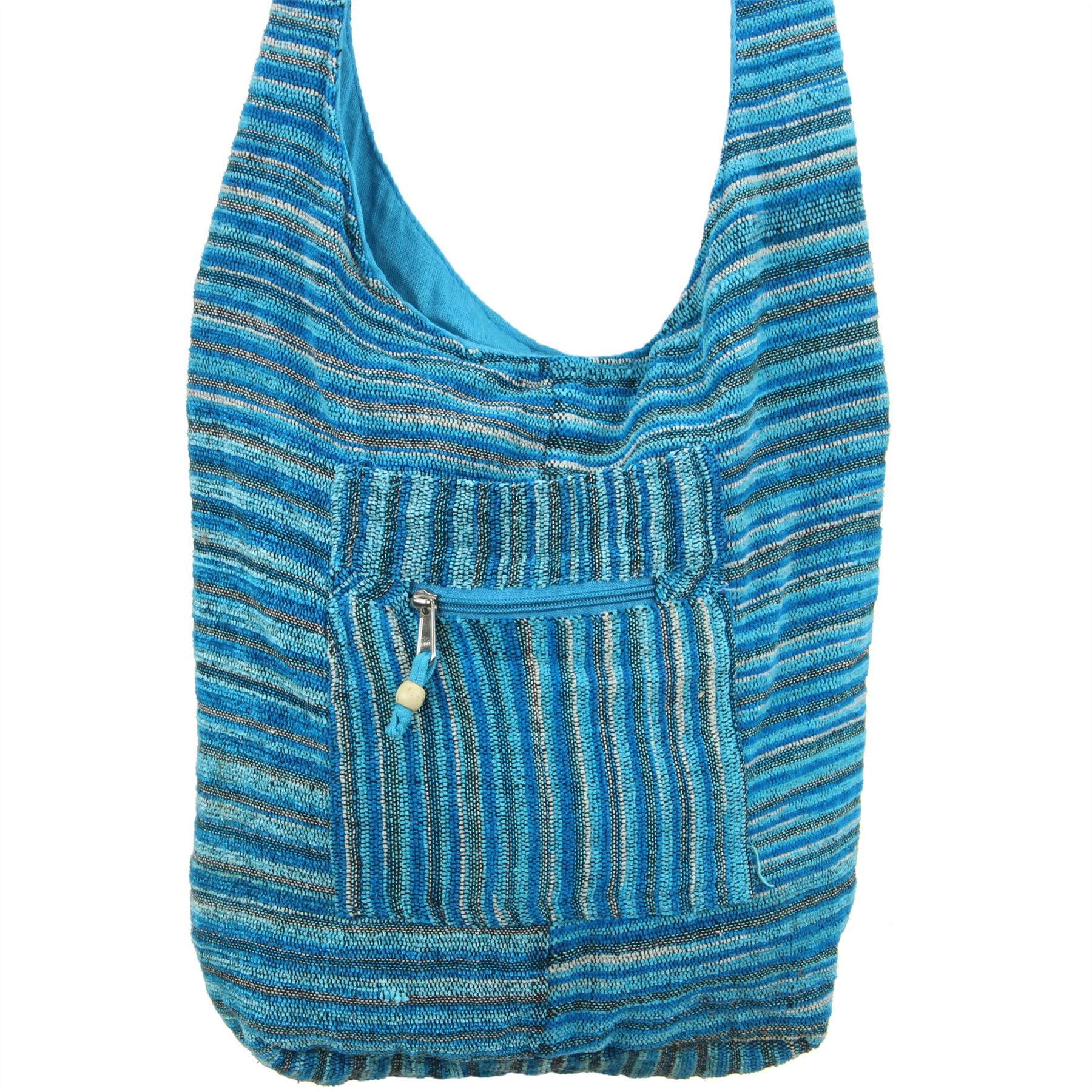 Sling Bag Chenille Messenger Crossbody Cross Body Handbag Backpack Hippie Hobo