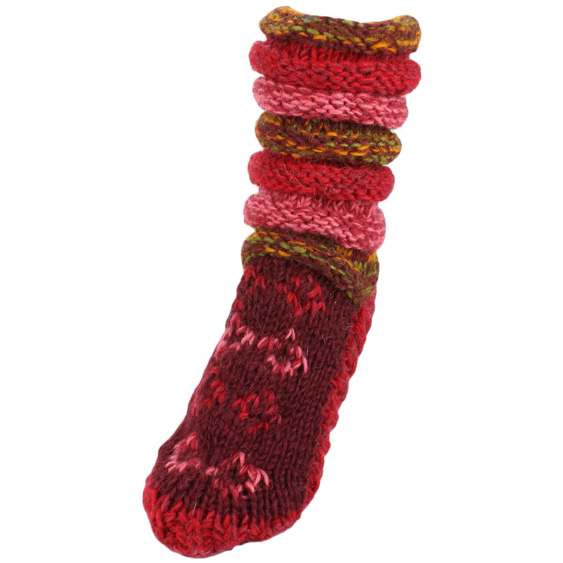 Calzini di lana con fodera in maglia a trama grossa Slouch Letto Inverno Caldo Stivale Pantofola