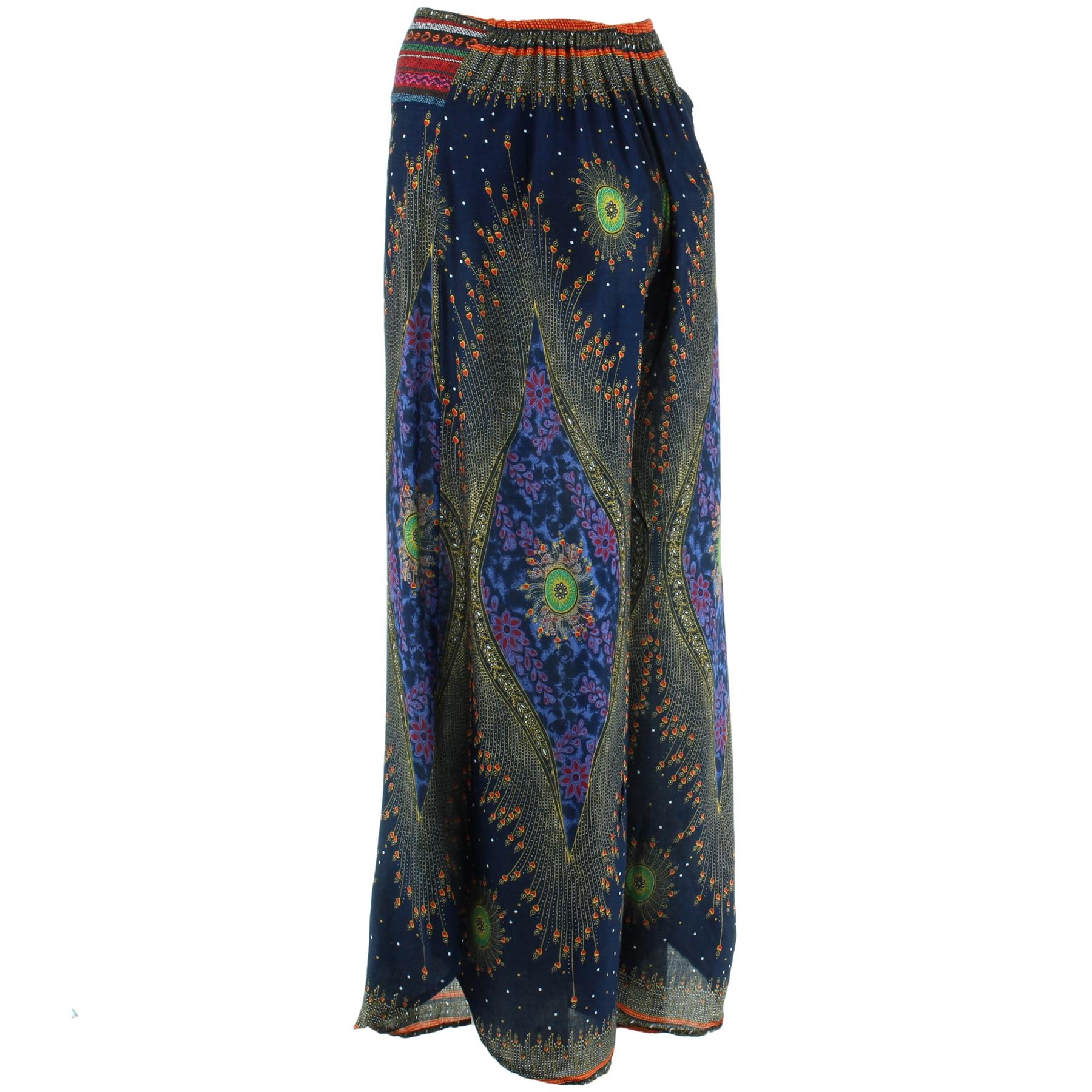Thai Trim Trousers Siesta Ladies Baggy Cropped womens Pants