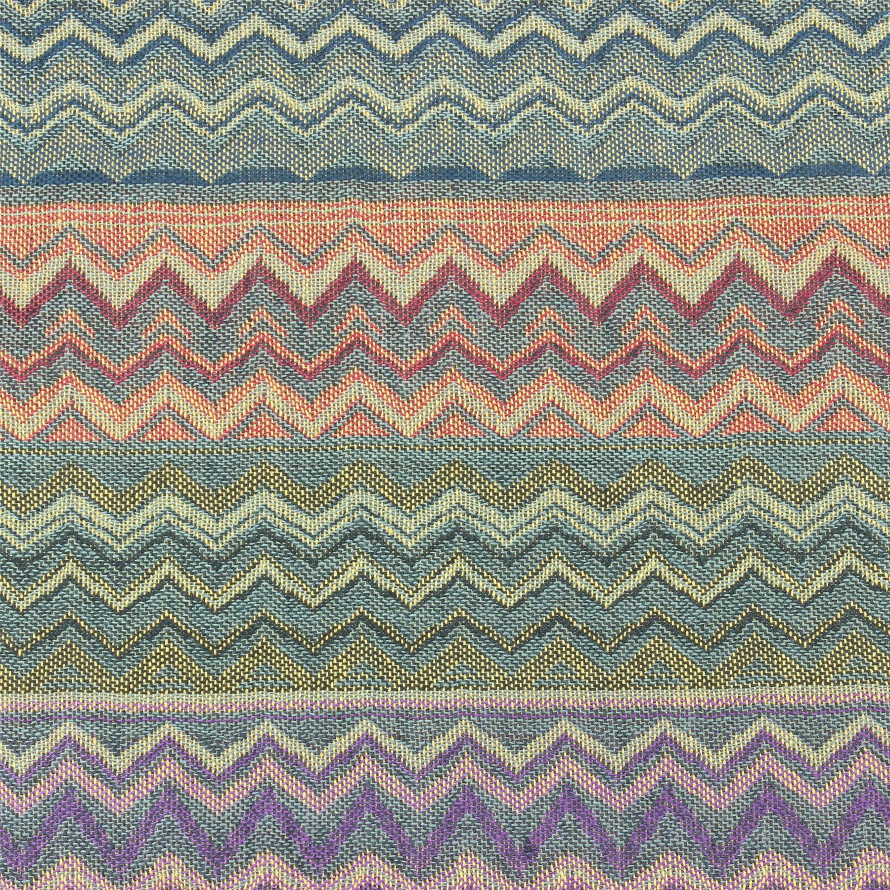 Cotton Scarf Thin Soft Zig Zag Woven BOHEMIA SWEDEN Ladies Lightweight