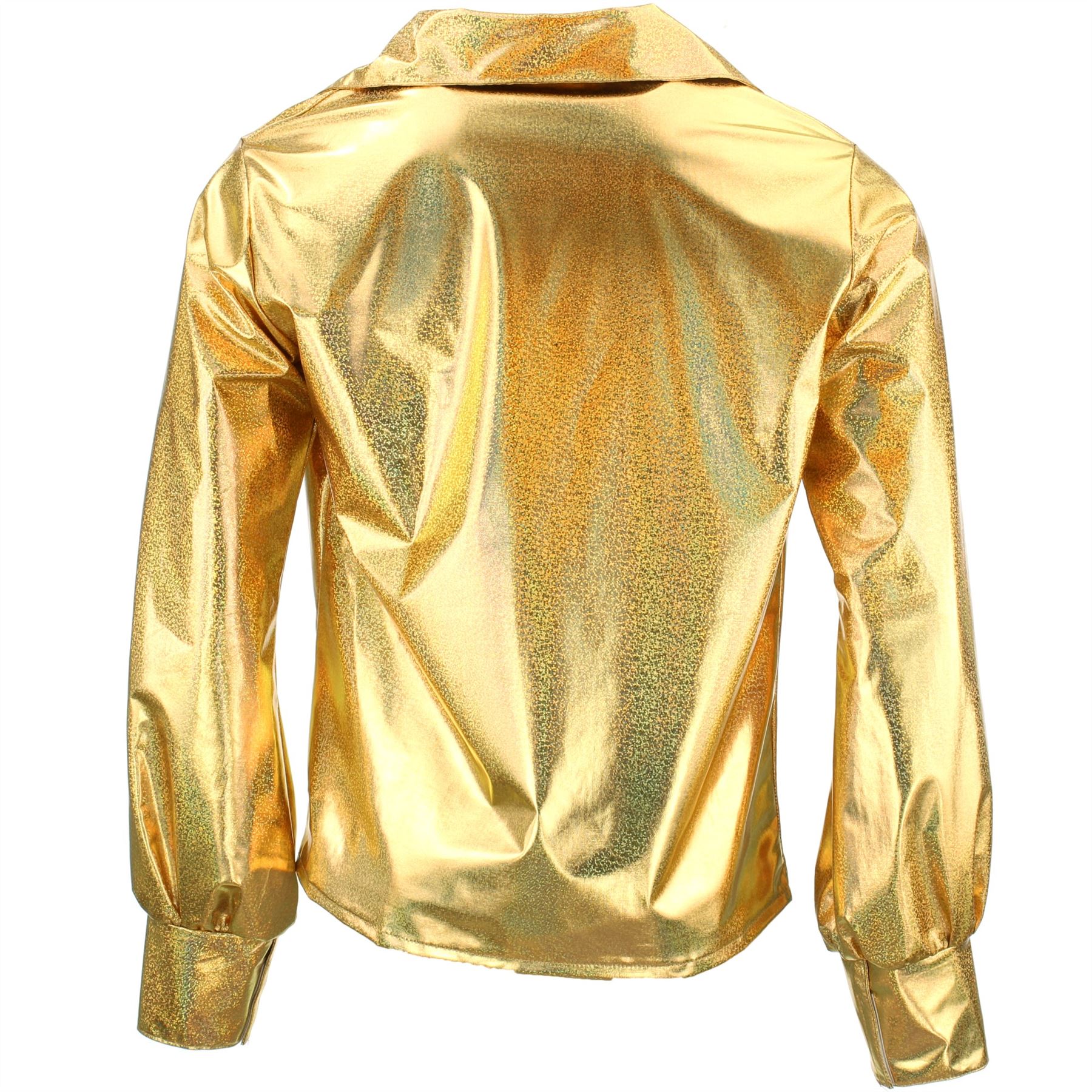 Shiny Metallic 70/'s Shirt Firefly Party Dressing up