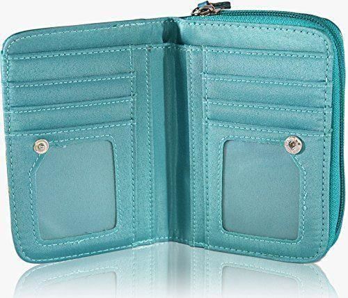 KukuBird Owl Couple On Branches Pattern Medium Ladies Purse Clutch Wallet