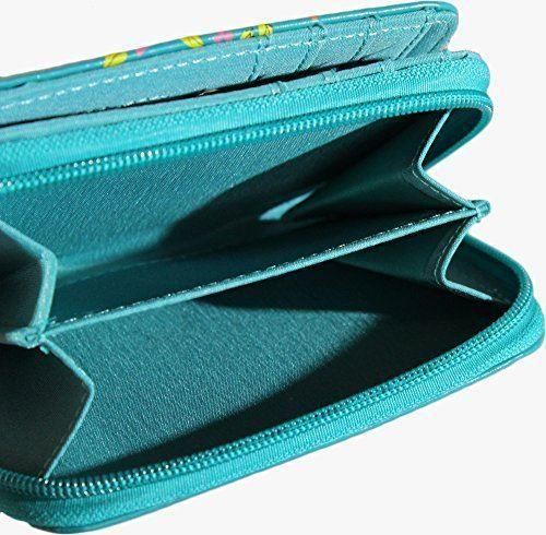 KukuBird Owl Couple On Branches Pattern Medium Ladies Purse Clutch Wallet