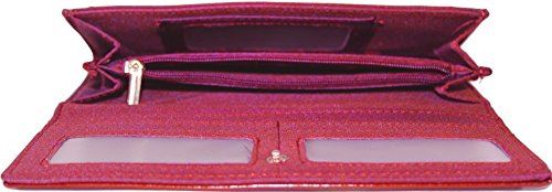 KukuBird Owl Couple In Love Pattern Large Ladies Purse Clutch Wallet