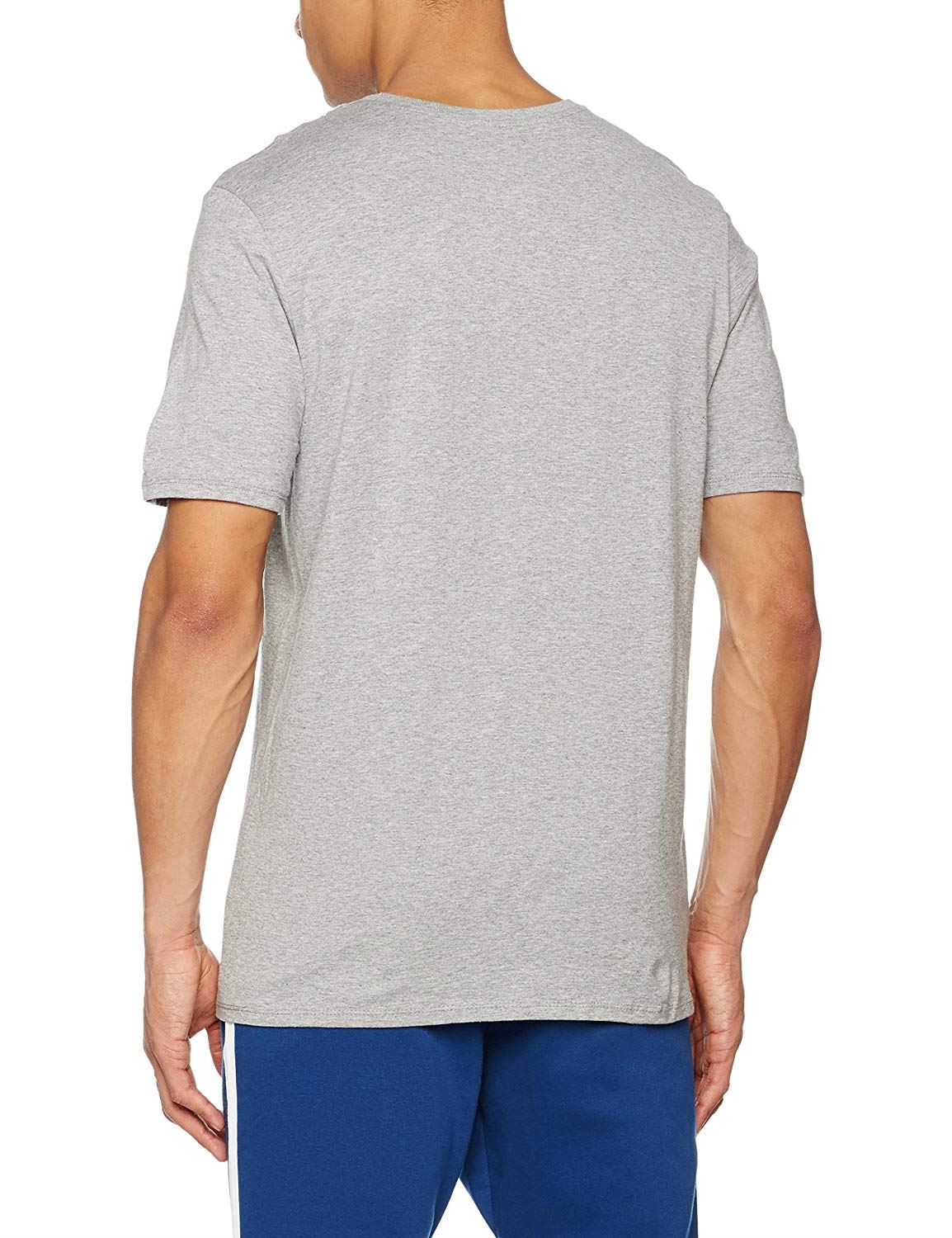 NIKE Mens Classic Crew Neck Regular Fit Swoosh T-Shirt Black//Navy//White//Grey