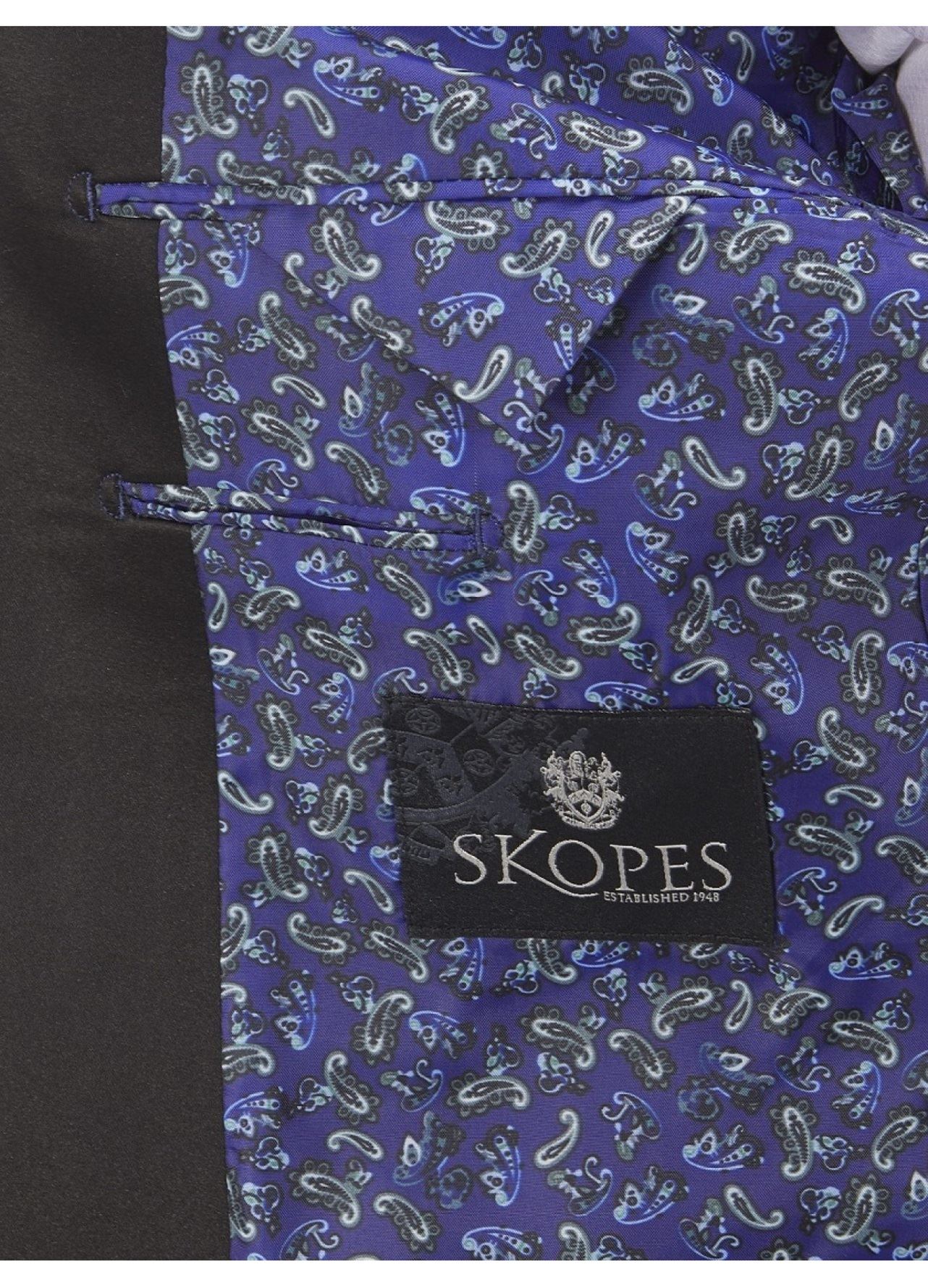 Skopes homme classic fit GARRIX Marine Veste de velours avec col châle