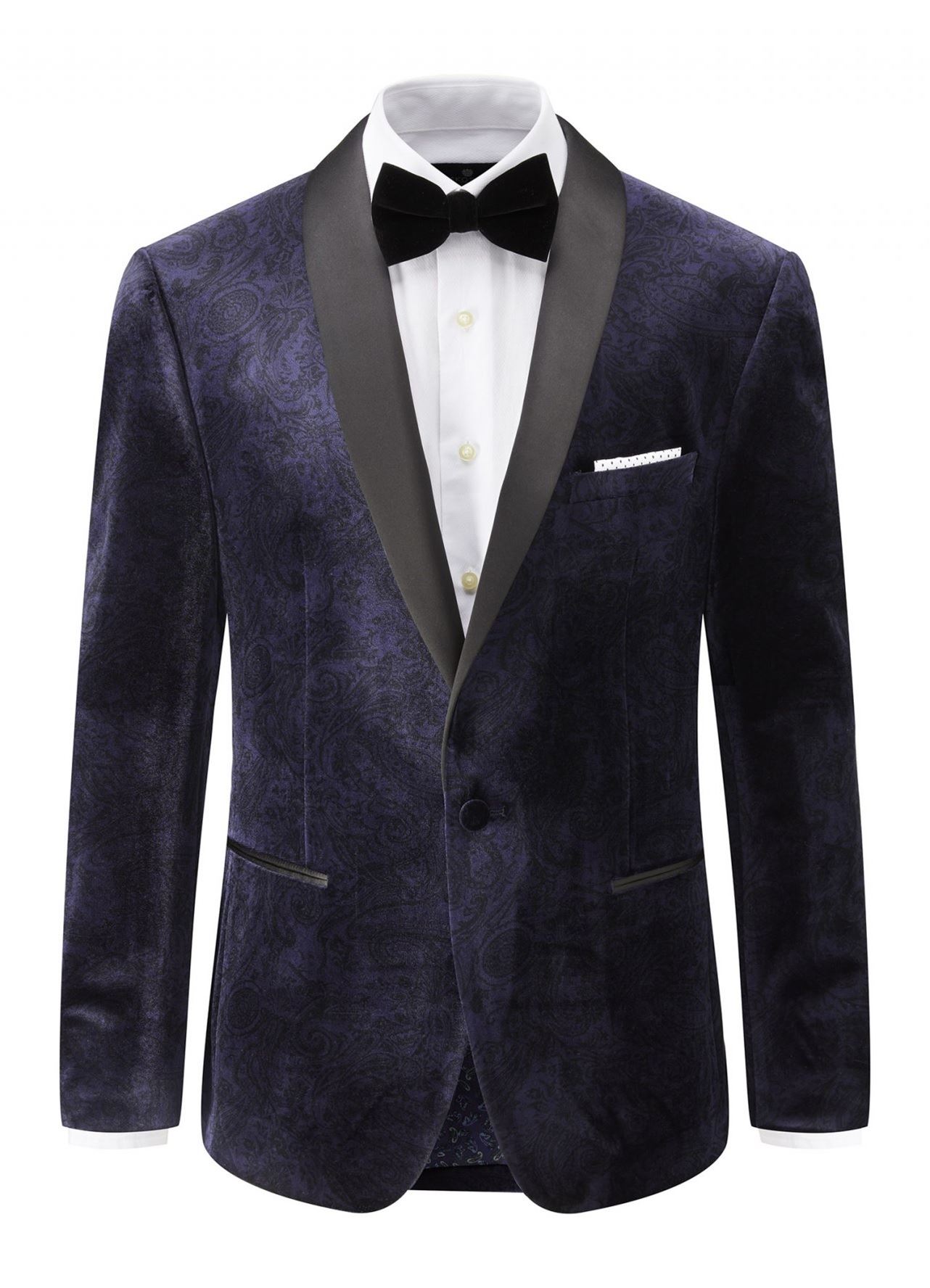 Skopes homme classic fit GARRIX Marine Veste de velours avec col châle