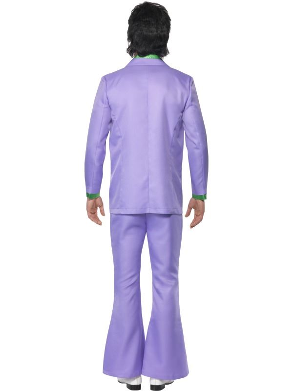MENS LAVENDER 1970/'s SUIT FANCY DRESS COSTUME JACKET GROOVY PURPLE 70s OUTFIT